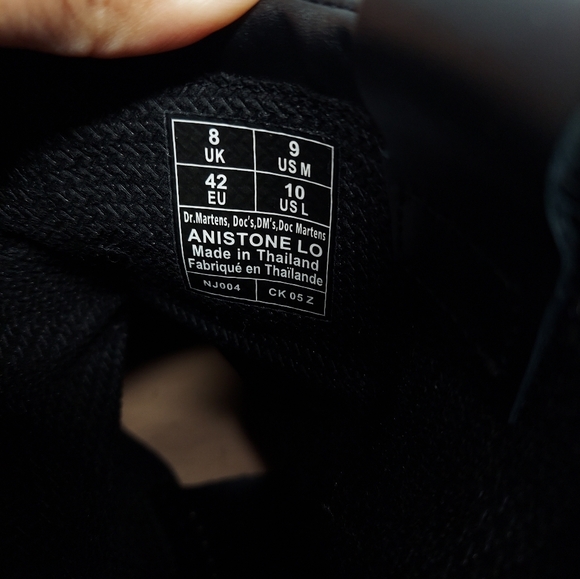 New Dr. Martens ANISTONE LO Black Leather Pull On Biker Boot Ladies US 10 - Picture 7 of 14